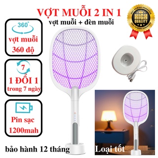 Vợt muỗi xịn vợt muỗi thông minh kiêm đèn bắt muỗi 2 trong 1 thiết kế mới