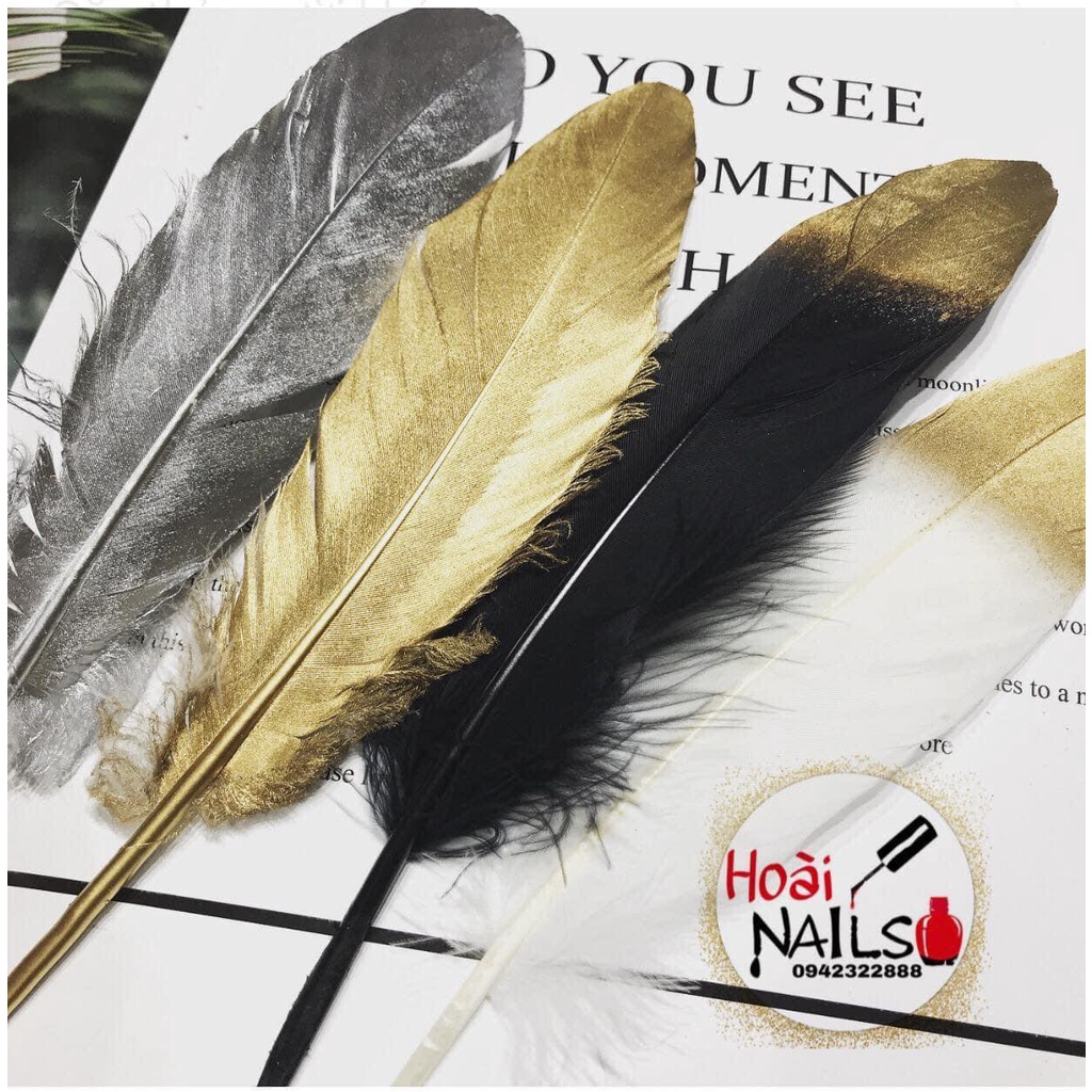 Lông vũ chụp ảnh nail mi...