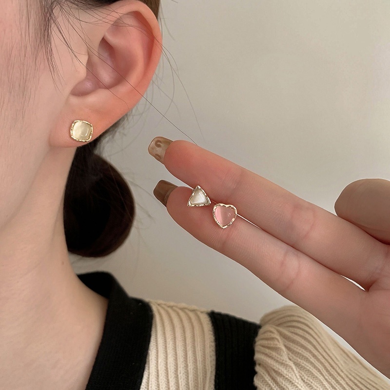 Set 6 khuyên tai phong cách Hàn Quốc