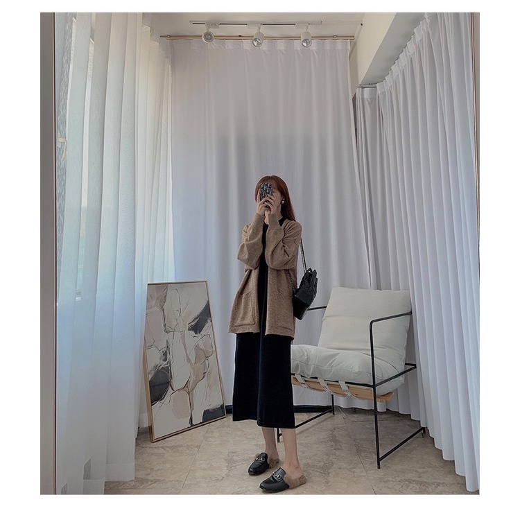 Set Cardigan len mix váy len tăm-V021-Lolla_Fashion