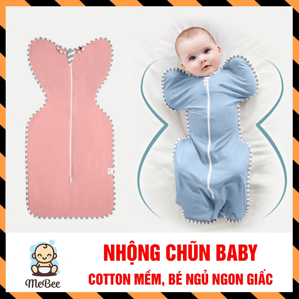 Nhộng chũn dài Noonon mùa hè cotton giúp bé ngon giấc