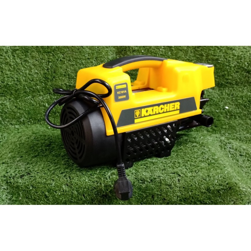 Máy rửa xe áp lực, KARCHER công suất mạnh 3500W dây 15m tặng bình xà phòng và đầu nối súng dài, Máy rửa xe mini