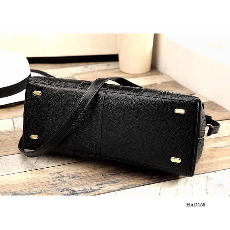Túi xách nữ da thật dáng hộp ngang, đeo chéo cầm tay phong cách trẻ trung, nhiều ngăn phù hợp đi chơi đi làm HAD168