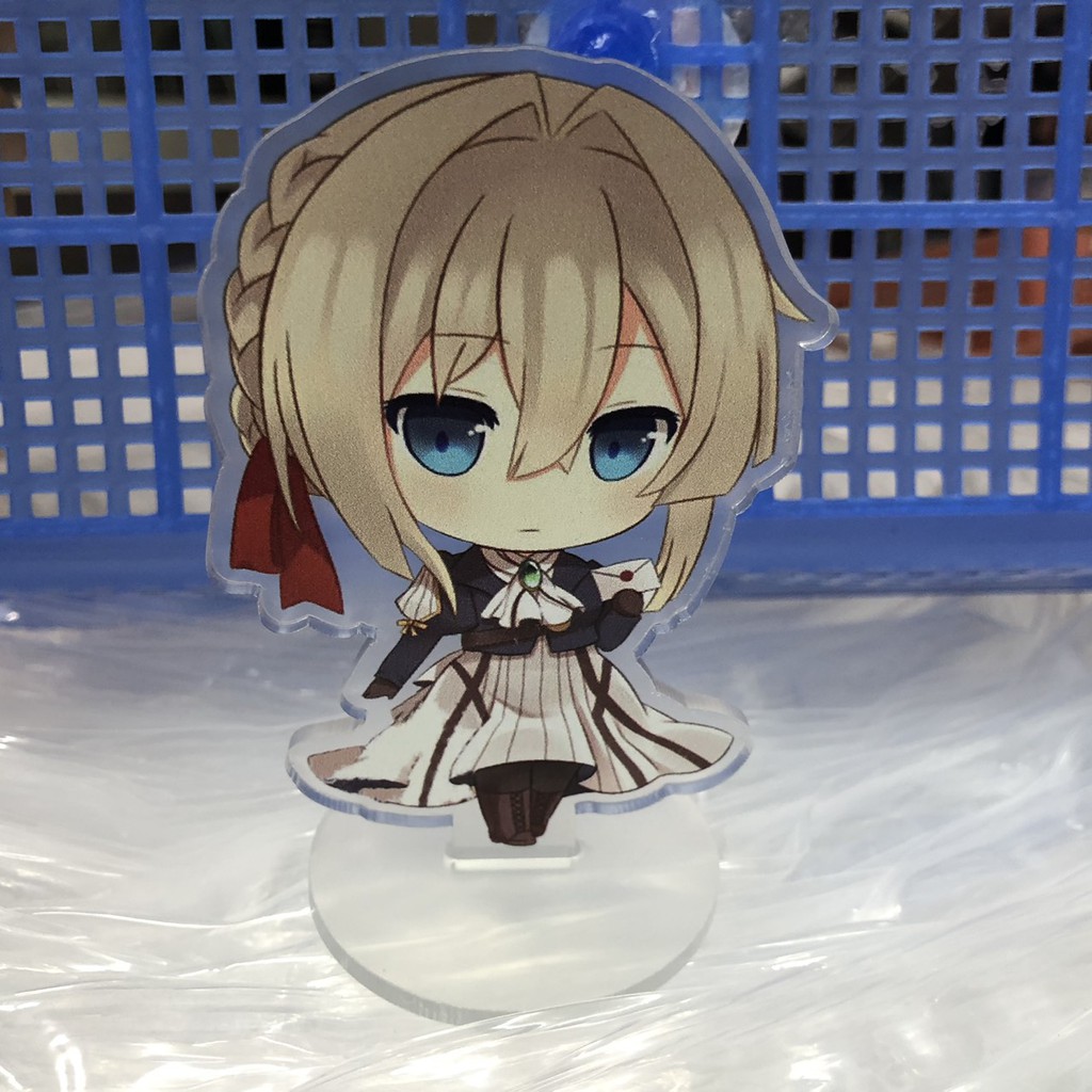 Standee Violet Evergarden mini Tượng Acrylic Anime mica chibi trang trí trưng bày mô hình