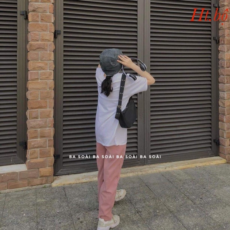 Bộ DREW quần xuông Hồng HT12