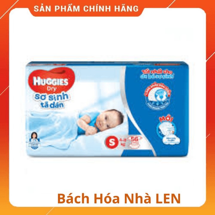 Tã dán Huggies Size S56, M76, L68, XL62, XXL56, NB58+2 - Bách Hóa Len