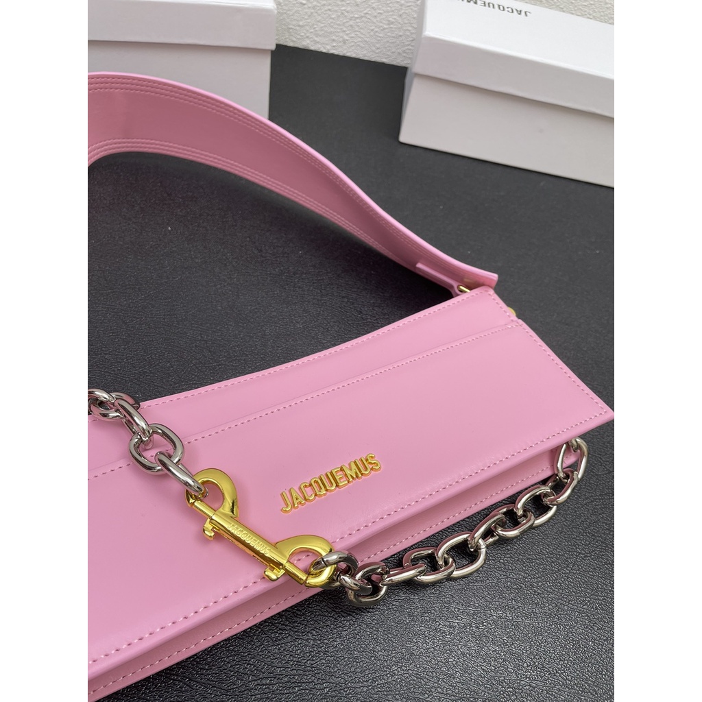 Túi đeo vai nữ da thật thời trang cao cấp Jacquemus phong cách trẻ trung, thời thượng