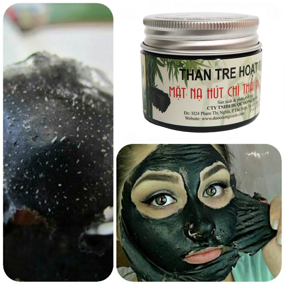 Gel lột hút mụn than tre hoạt tính IRC dạng mặt nạ hủ nắp bạc 50g