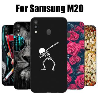 Ốp lưng Samsung Galaxy M20 Trường hợp Silicone mềm TPU Back Cover Điện thoại Vỏ bọc Samsung M20 Case