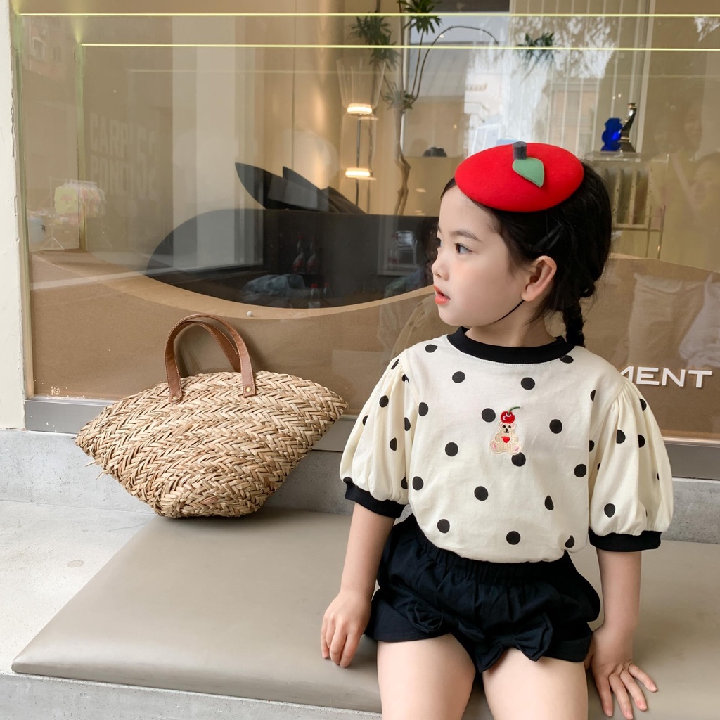 Áo Thun Tay Ngắn Họa Tiết Hoạt Hình Thời Trang Mùa Hè Theo Phong Cách Hàn Quốc Cho Bé