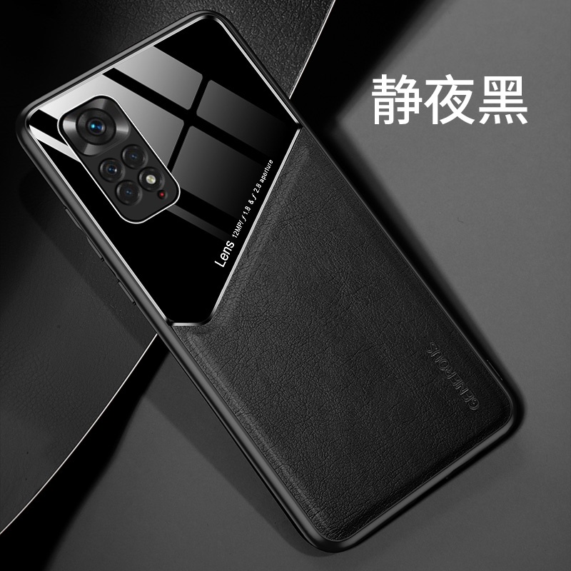 Ốp Điện Thoại Da PU Tích Hợp Giá Đỡ Từ Tính Sang Trọng Cho Redmi Note 11S 11 10 Note 9 8 Pro 9A 9C 11T 12 12 Pro