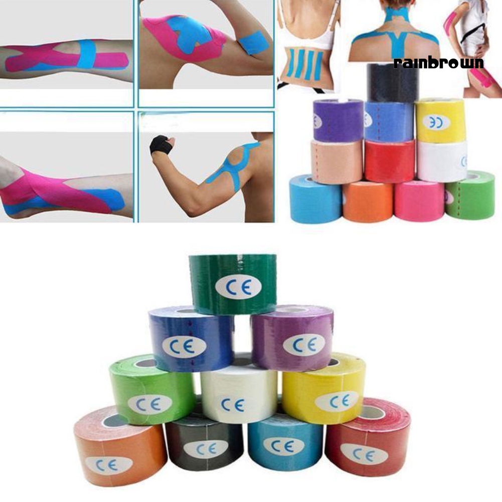 Băng Dán Vận Động Học Cơ Bắp Co Giãn Chống Thấm Nước Hỗ Trợ Tập Thể Thao