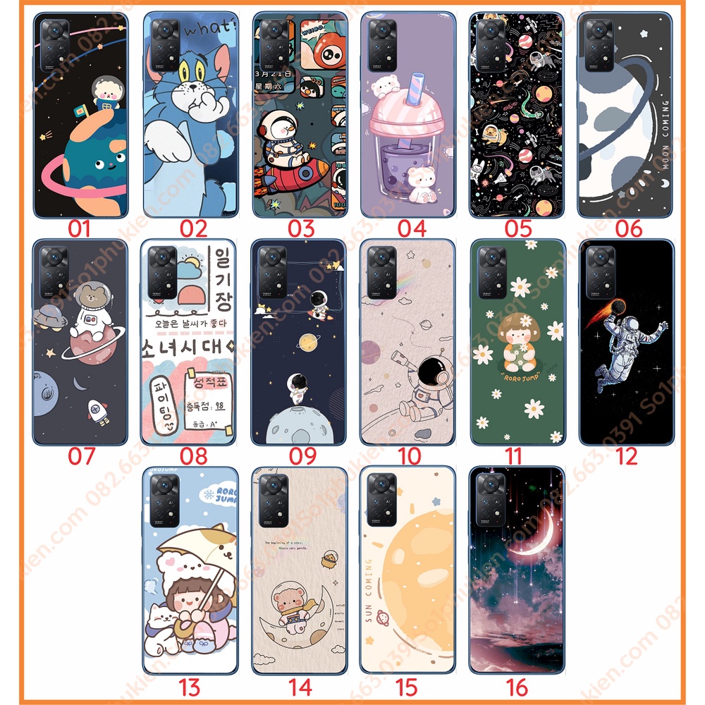 Ốp lưng Xiaomi Redmi Note 11 pro 4G / Note 11 pro 5G ( bản quốc tế tại VN ) dẻo in hình nhiều mẫu đẹp dễ thương