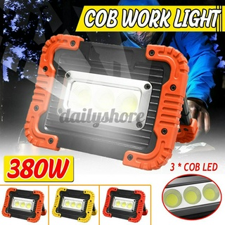 380W Flood Work Light Battery COB LED Outdoor Emergency Security Camping Lamp