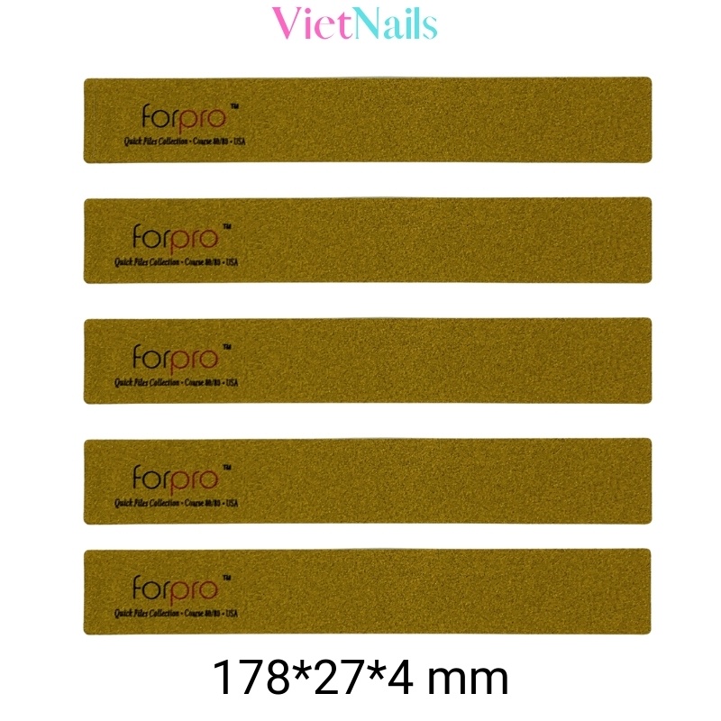 Dũa Móng Tay Móng Bột Móng Gel Forpro Giấy Nhám Mỹ Cao Cấp Độ Nhám 80/80