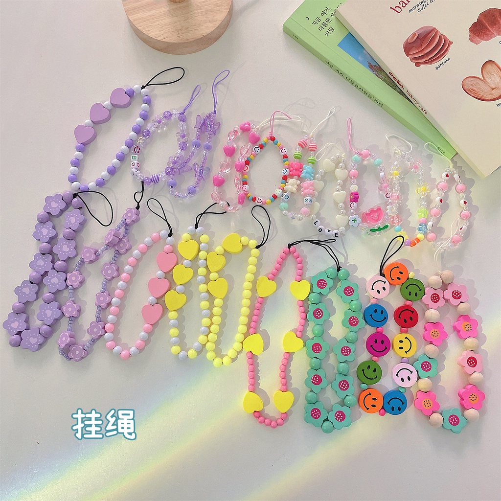Dây Đeo Điện Thoại Di Động Bằng acrylic Họa Tiết Hoạt Hình Dễ Thương Cho Nữ