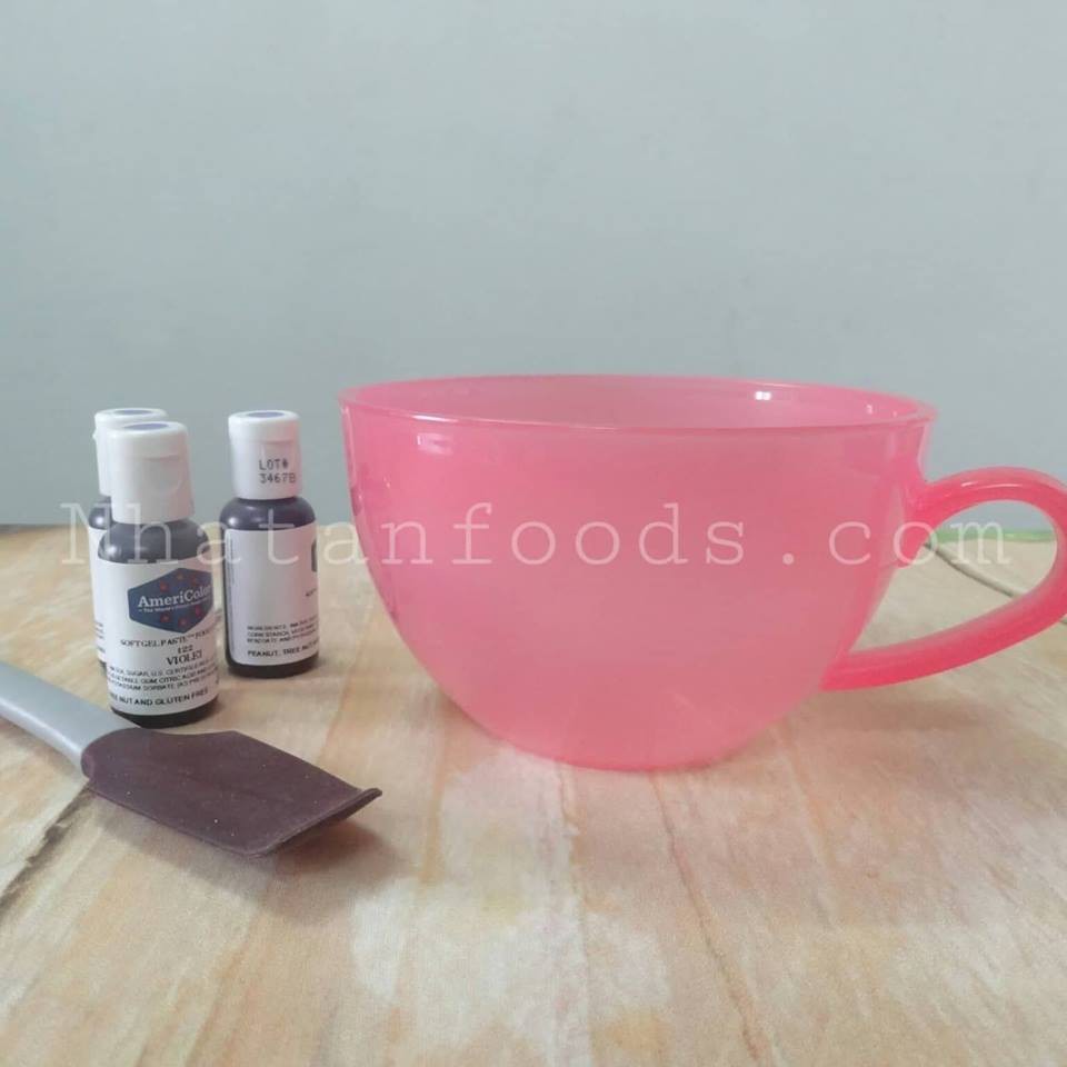 Cây vét silicone trộn màu kem 20cm