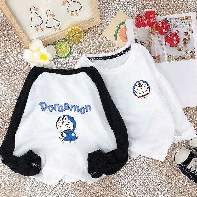 Áo Thun Cotton Tay Dài Mỏng Màu Trắng Hàng Mới Dành Cho Trẻ Em