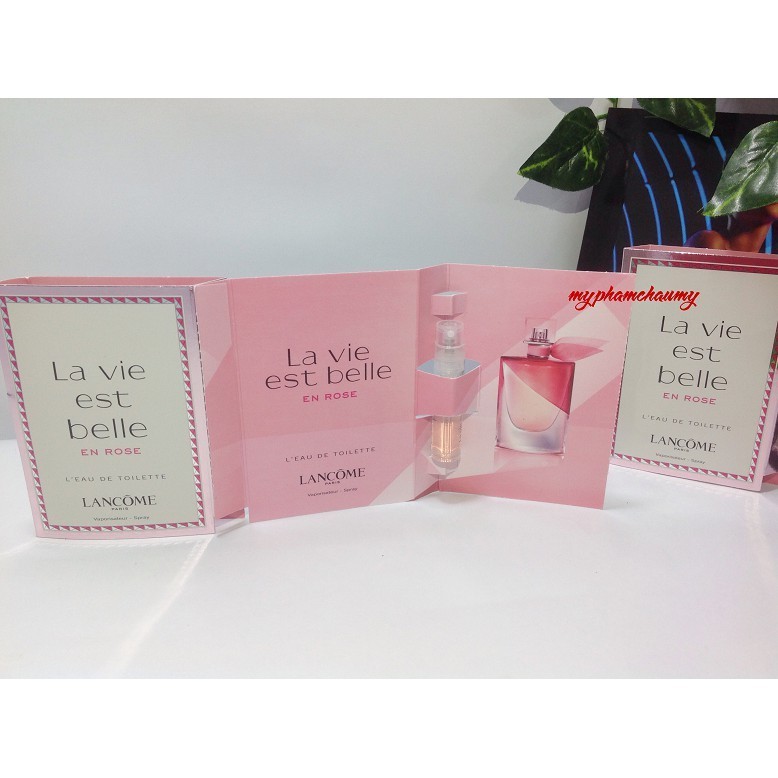 Mẫu thử Nước Hoa Vial Lancome La Vie Est Belle En Rose 2019