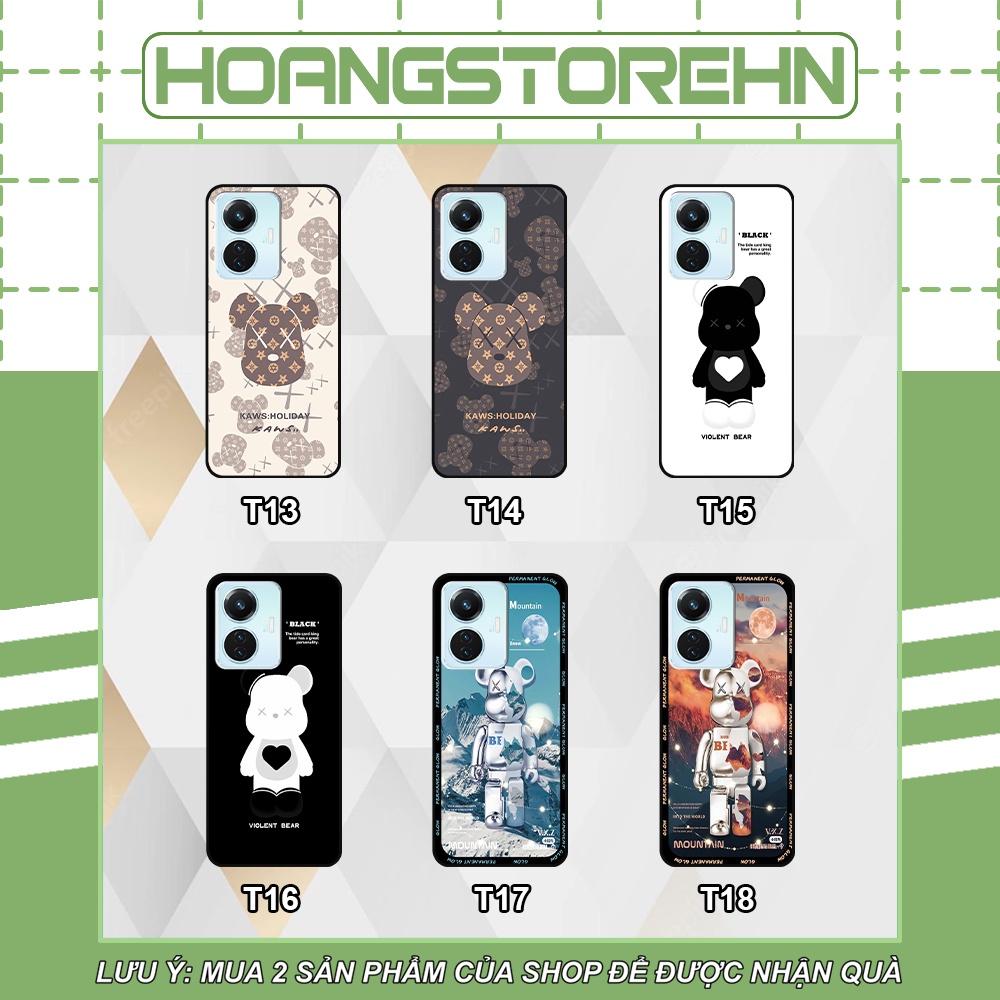 Ốp Vivo Y55 2022 in hình họa tiết Mountain, Be@rbrick dễ thương (T13 - T18)