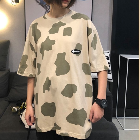 Áo Thun Ngắn Tay In Họa Tiết Bò Sữa Phong Cách Hàn Quốc Cho Cả Nam Và Nữ | BigBuy360 - bigbuy360.vn