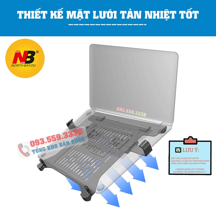 COMBO NB F80 + NB FP2 Giá Treo Màn Hình NB F80 / ErgoTek EZ1 - Kèm Kẹp Đỡ Laptop FP2 10 - 17 Inch / ErgoTek EP9
