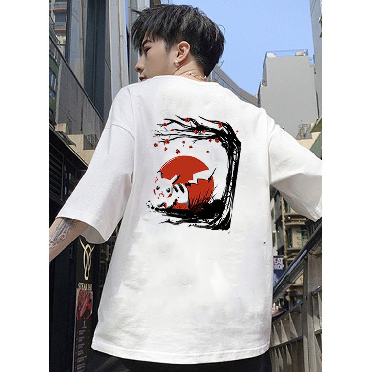 Áo thun unisex form rộng Nhật Bản đẹp độc lạ phong cách cá tính vải dày mịn 2019T2343