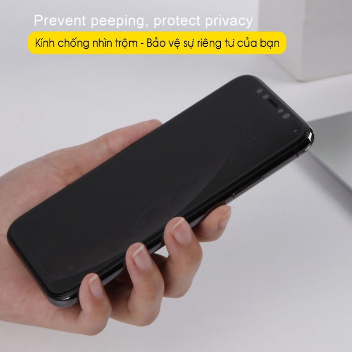 Kính cường lực Chống Nhìn Trộm 9D full màn hình cho các dòng iPhone từ 7 đến 12 Pro Max | WebRaoVat - webraovat.net.vn