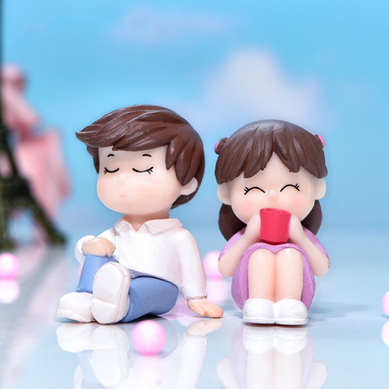 Set 2 Mô Hình Tách Trà Trang Trí Sân Vườn