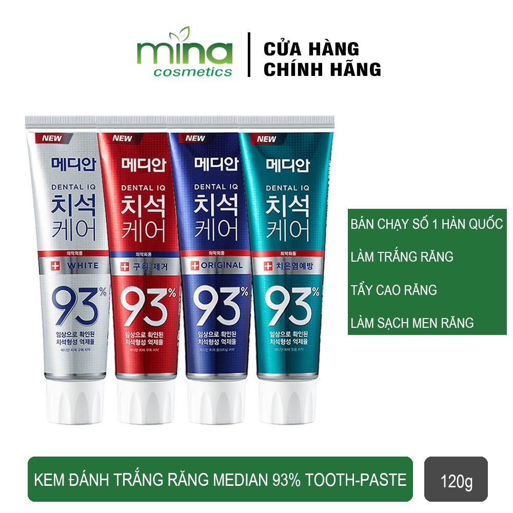 Kem Đánh Trắng Răng Median 93% Tooth-Paste 120gr