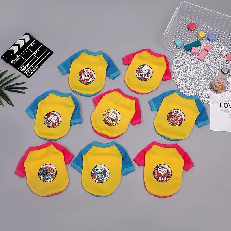 Áo nỉ vàng rực rỡ TẾT 2021 cho chó mèo