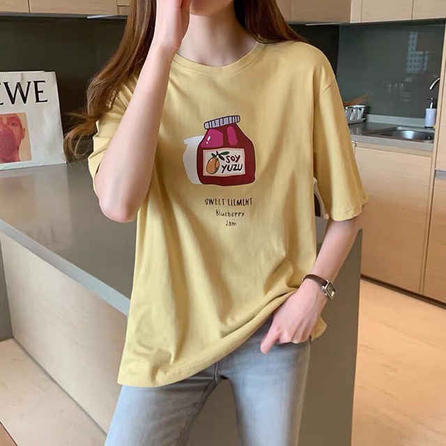 Áo thun tay lỡ form rộng họa tiết SOY YUYU - Unisex nam nữ đều mặc được