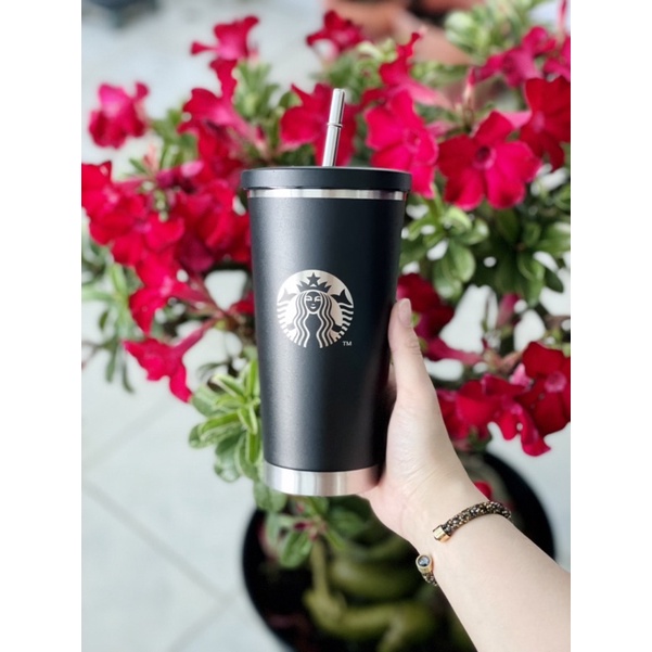 Ly giữ nhiệt coldcup Black - White 473ml
