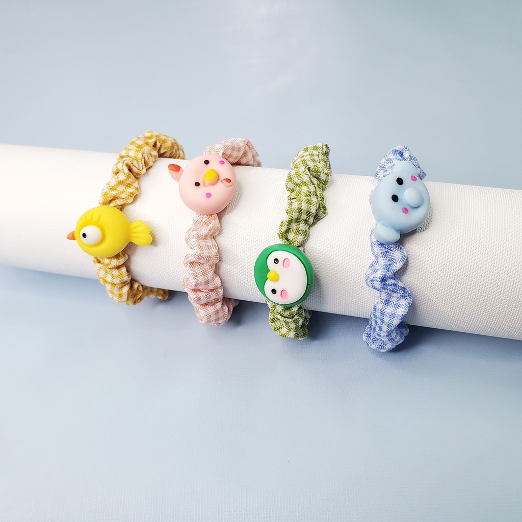 COMBO 4 DÂY CỘT TÓC HÌNH THÚ DỄ THƯƠNG T09