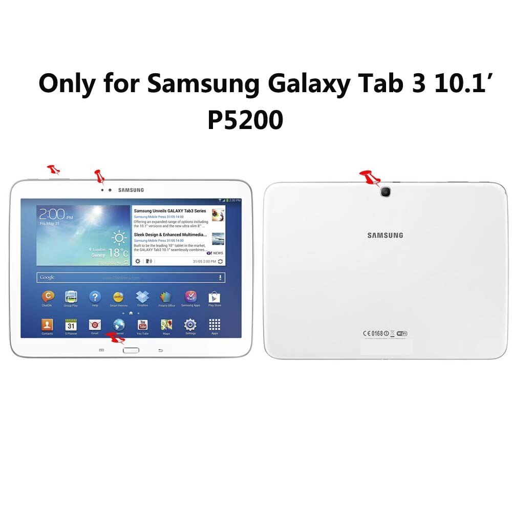 Bao Da Nắp Gập Kiêm Bàn Phím Bluetooth Không Dây Dux Cho Samsung Galaxy Tab3 Tab 3 10.1 P5200 P5210 P5220