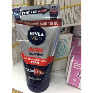 Sữa rửa mặt ngăn ngừa mụn và kiểm soát nhờn Nivea Men Acne Oil Clear (100g)