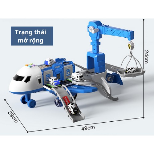 Đồ Chơi Máy Bay Trẻ Em, Máy Bay Biến Hình Cỡ Lớn Phát Nhạc Cho Bé ToyBox