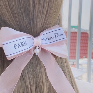 Kẹp nơ hồng min 🌼 siêu xinh 🌼 nơ 2 tầng 🌼 nơ vải 🌻kẹp tóc 🌼