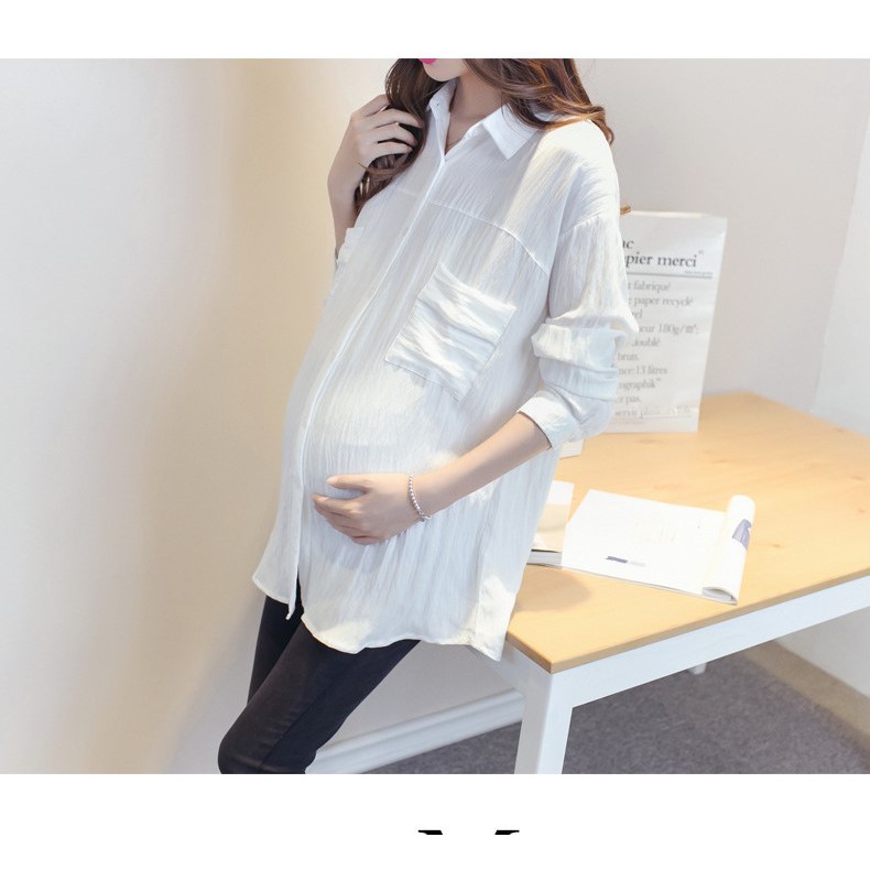 Áo Bầu Xinh Sơ Mi Bầu Xinh AB173