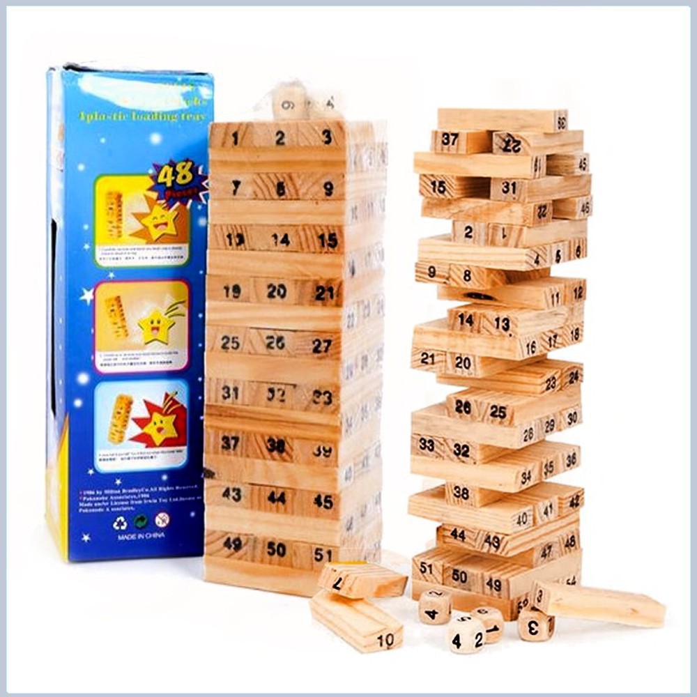 Bộ Đồ Chơi Rút Gỗ 54 Thanh MINISHOP K020