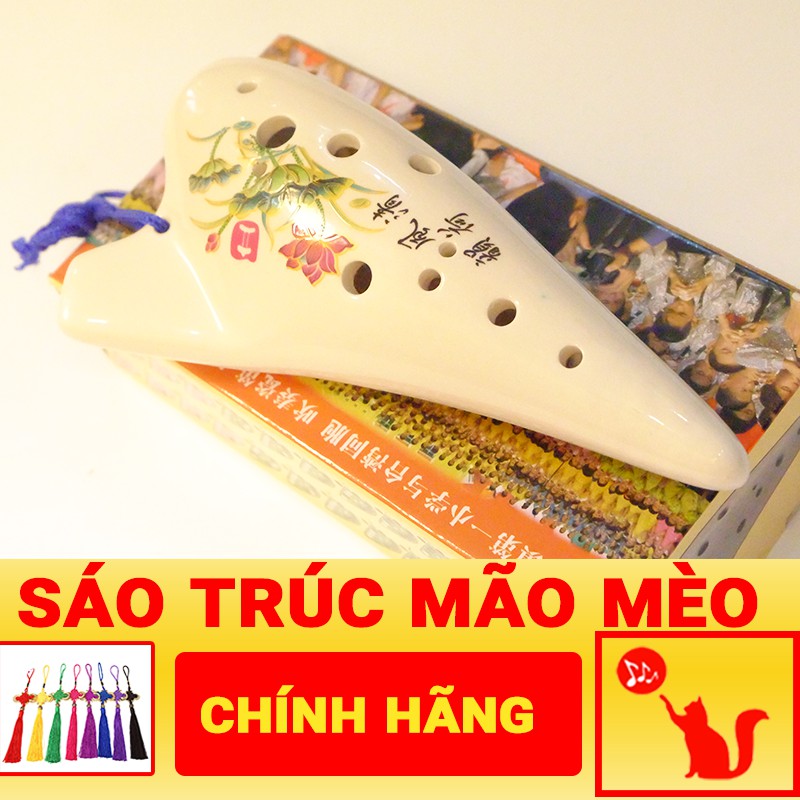 Sáo Ocarina 🎁FREESHIP🎁 Giảm Giá 20K Khi Nhập [SAOTRUCMM] Sáo Trúc Mão Mèo Chính Hãng