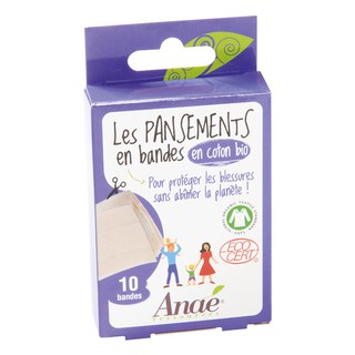 Băng gạc vết thương hữu cơ Anae gói 10 băng (kích thước mỗi băng 6x10cm)