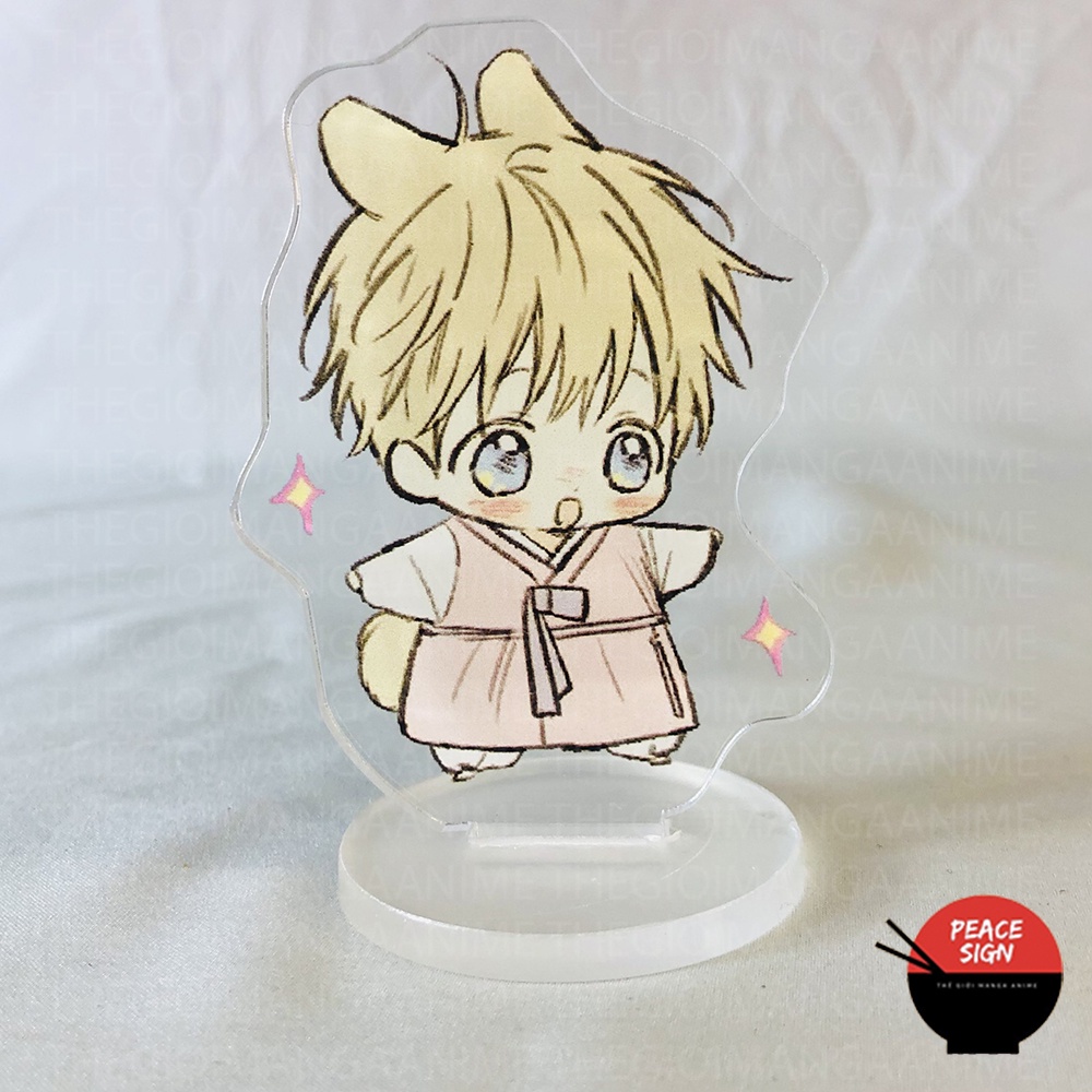 Mô hình mini NO LOVE ZONE BL Standee Không Chốn Yêu Đương manhwa chibi mica trưng bày