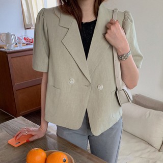 Áo Khoác Ngắn Tay Thời Trang Thanh Lịch Cho Nữ
