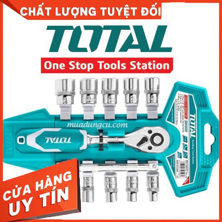 Bộ cờ 12 lê lực và đầu tuýp TOTAL THT14114126 nguyên zin nhé các bác