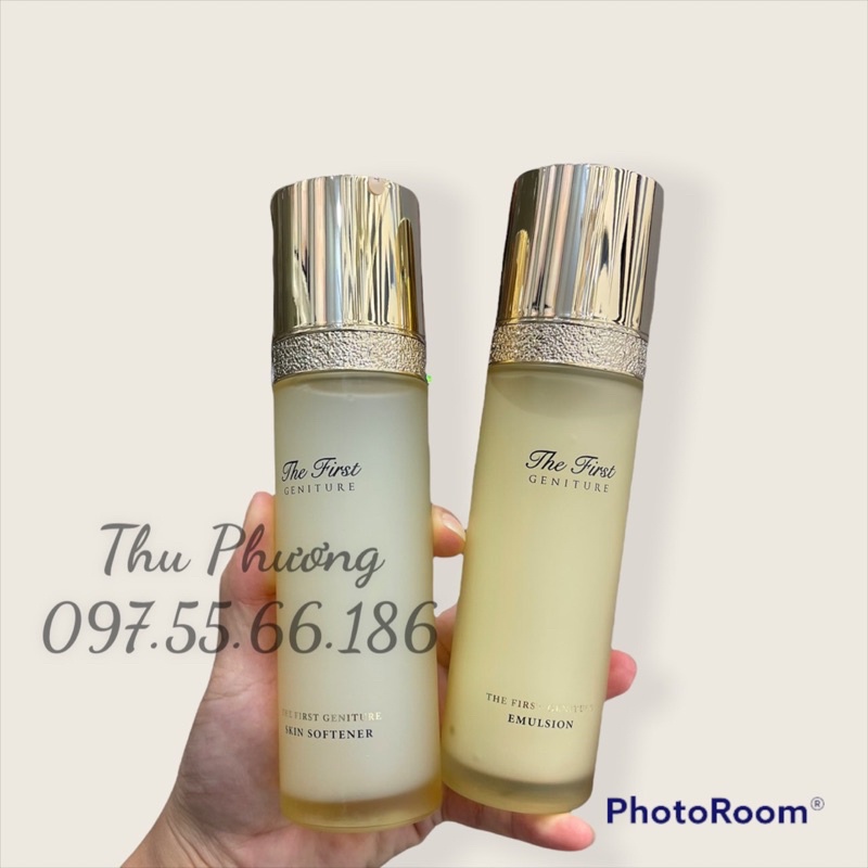 Cặp Nước Hoa Hồng + Sữa Dưỡng Dòng Tái Sinh Ohui The First full 150ml + 130ml (tách set)