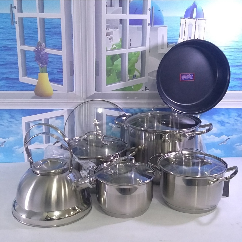 Bộ Nồi Cao Cấp Chính Hãng Của Đức Kaisa Villa mã KV 6666 Dùng Cho Mọi Loại Bếp BH 1 Năm