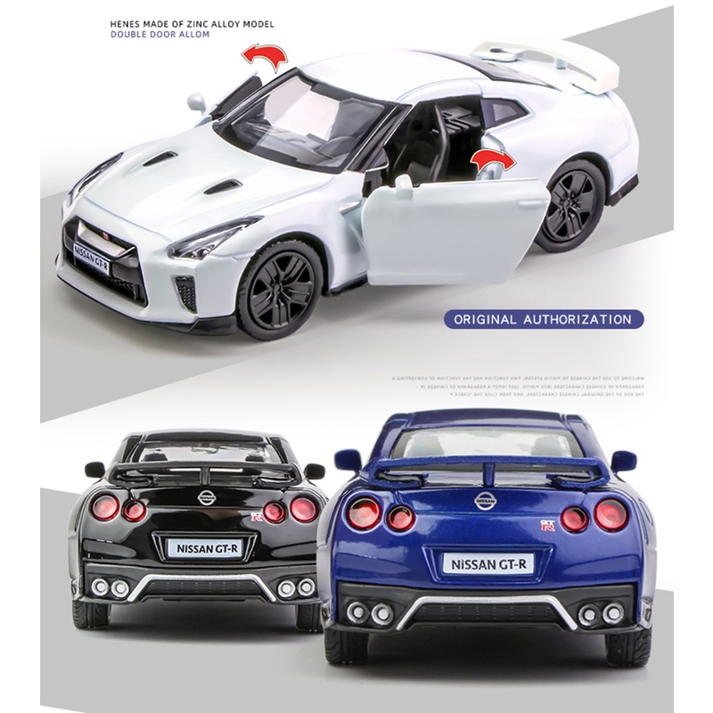 Mô Hình Xe Hơi Thể Thao Nissan GTR R35 Tỉ Lệ 1: 36