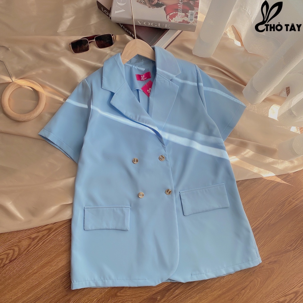 Áo khoác vest ngắn tay THỎ TÂY A385CX76 | BigBuy360 - bigbuy360.vn