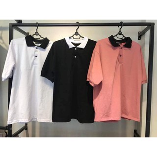 Polo basic unisex - thun cổ phối màu ( ảnh thật )